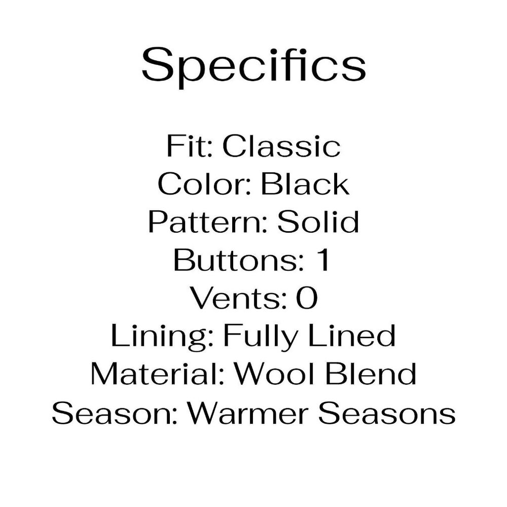 Neil Allyn 40l Black Solid 1-Button Tuxedo Jacket… - image 4